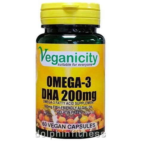 Veganicity Omega 3 Dha 200 Mg 60 Vegan Capsules