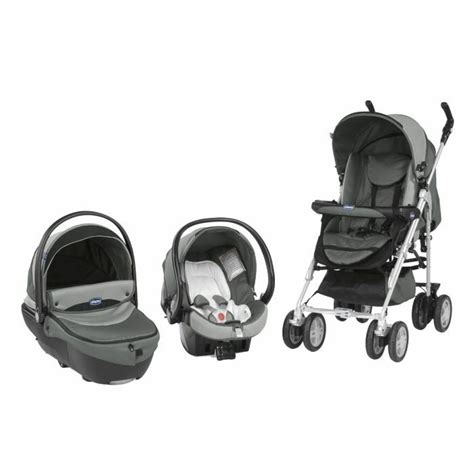 Chicco Poussette Combinée Trio Scoop Graphite Gris Et Noir Achat