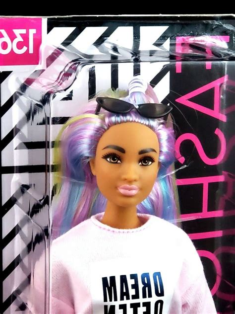 Barbie Fashionistas Doll 136 Long Rainbow Hair Updo