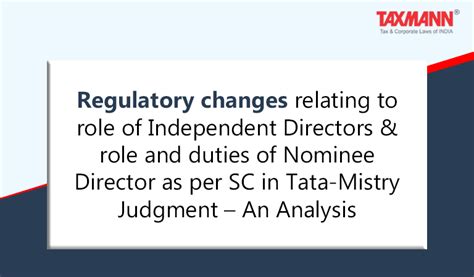 Roles And Responsibilities Of Independent Directors Under Companies Act