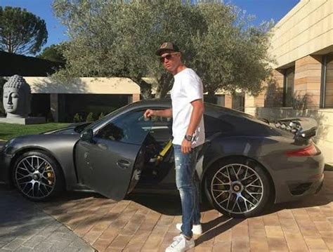 Cristiano Ronaldo Shows Off His Porsche