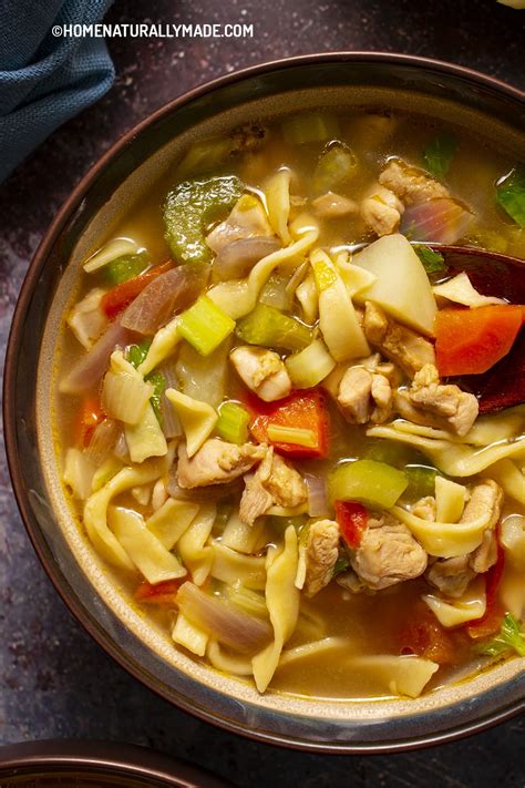 Chicken Noodle Soup Deliciously Healthy Homenaturallymade