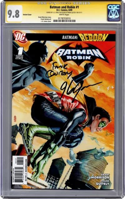 BATMAN AND ROBIN 1B Jones 1 25 Variante CGC 9 8 SS Jones Quitely 2009