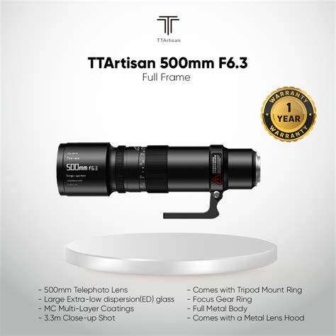 Jual Ttartisan 500mm F6 3 Telephoto Lens Full Frame Shopee Indonesia