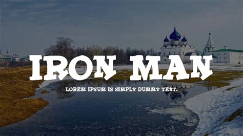 Iron Man Font Download Free For Desktop And Webfont