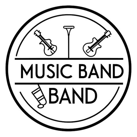 Premium Vector | Music band logo 5