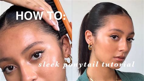 How To Sleek Ponytail Tutorial Model Inspired Sloan Byrd Youtube