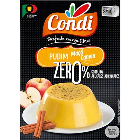 Pudim Zero Maçã Canela CONDI Nutripédia