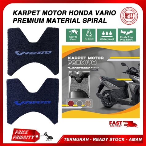 Jual Karpet Motor HONDA VARIO Alas Kaki Karpet Mie Spiral Tebal Anti