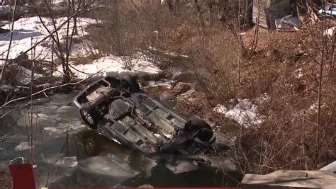 Driver Dies After Car Flips Into Brook In Barnstead Police Say