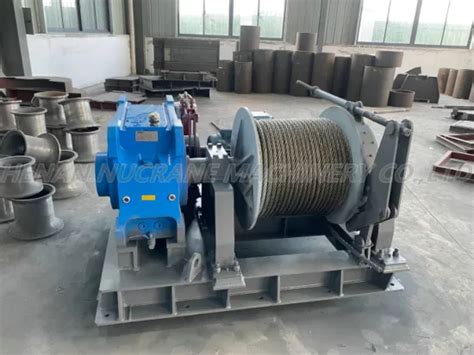 Industrial Marine Double Drum Waterfall Hydraulic Winches 25 Ton