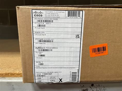 Cisco Ncs 5001 Ncs 5001 Routing System Cisco Excess Retail Ebay