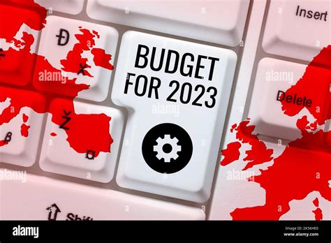 Inspiration Showing Sign Budget For 2023 Business Approach An Written