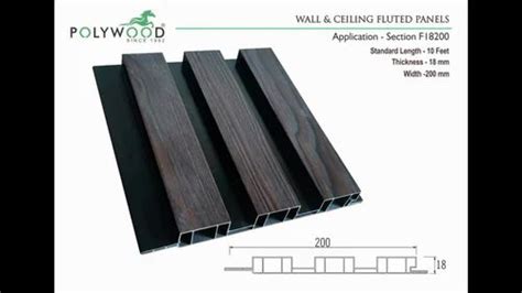 Polywood 24mm X 152mm PVC Wall Fluted Panels 24x152 Mm At Rs 132