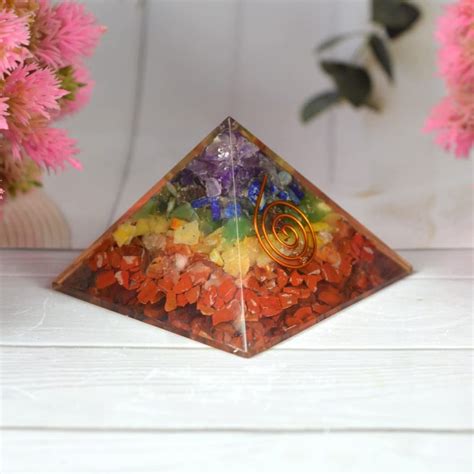 Multicolor Crystal Stone Chakra Pyramid Organ For Healing At Rs 999 Kg