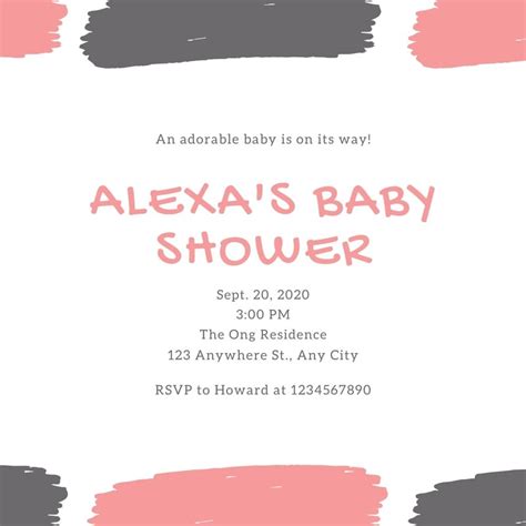 Page 3 Free Custom Printable Baby Shower Invitation Templates Canva