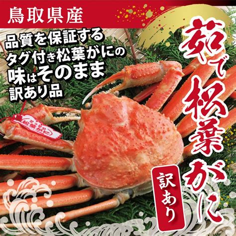 0825 鳥取県産 訳あり茹で松葉がに（中村商店）の返礼品詳細 Jr東日本が運営【jre Mallふるさと納税】