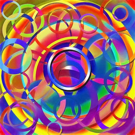 Circle Abstract Digital Art By Steve Ohlsen Fine Art America