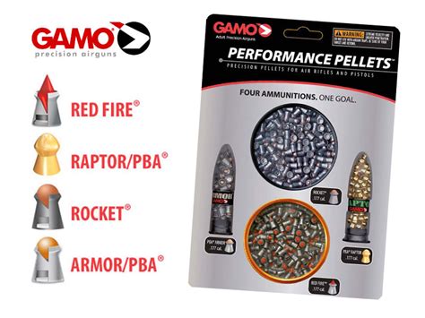 Diabolos Gamo Performance Pellets Set Red Fire Rocket Pba R