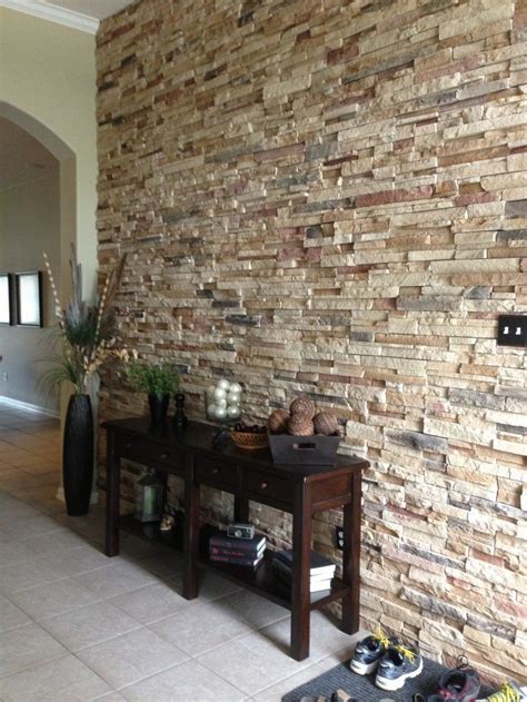 Modern Stone Wall Decorating Ideas Living Room Wall Design Ideas