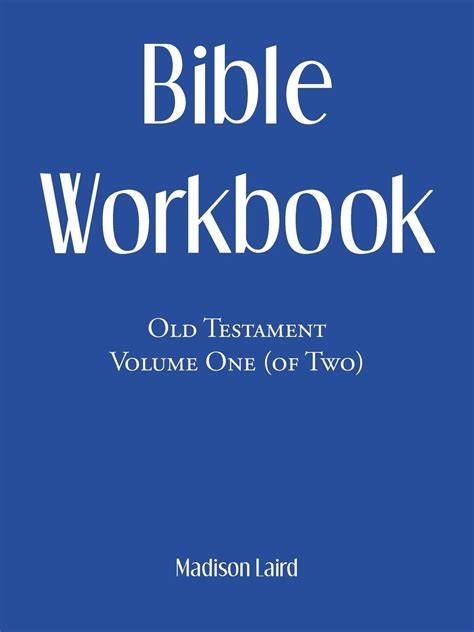 Bible Workbook Old Testament Volume One Of Two Paperback Walmart