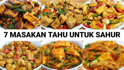 7 Ide Masakan Tahu Menu Sahur Mudah Persiapan Bulan Puasa Youtube