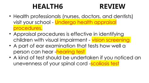 Mapeh Grade 6 Quarter 1 Review Examination Ppt