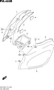 F 423B ỐP THÙNG XĂNG SUZUKI GSX R150 SPORT Phụ Tùng Nhập Khẩu