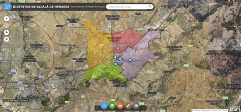 Mapa Distritos Ayuntamiento De Alcal De Henares