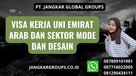 Visa Kerja UEA Bagi Sektor Mode Dan Desain Jangkar Global Groups