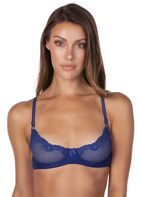 Timpa Duet Lace Underwire Sheer Demi Bra Style 16449 Ebay