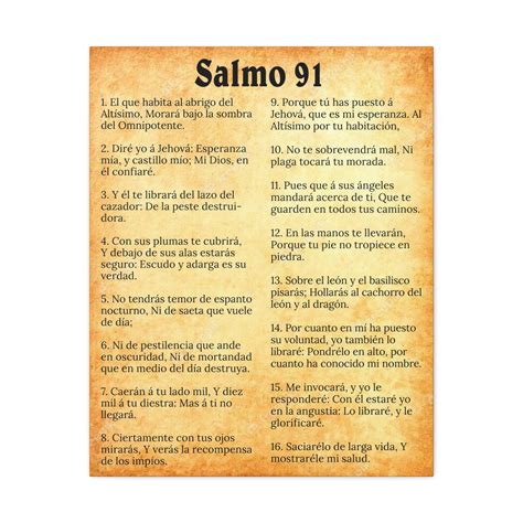 Scripture Walls Salmo 91 Chapter Gold Christian Wall Art Print Ready To