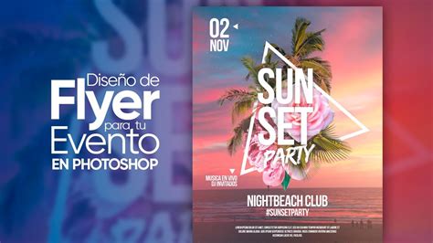 Como DISEÑAR flyers para un Evento Tutorial de Photoshop YouTube