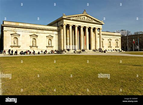 Glyptothek Koenigsplatz Munich Upper Bavaria Germany Europe Stock