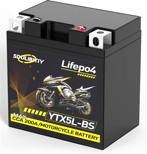 Amazon Lithium Motorcycle Battery YTX5L BS 12 8V 2Ah 200CCA