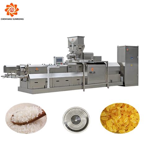 Big Capacity Fortified Rice Making Machine Nutritional Artificial Rice Extruder Production Line