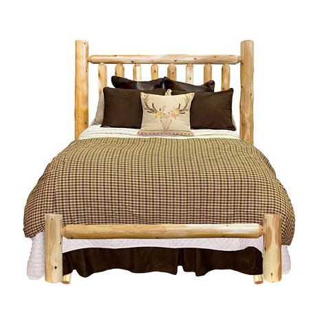 Rustic Handmade 4 Poster Log Oef Bed