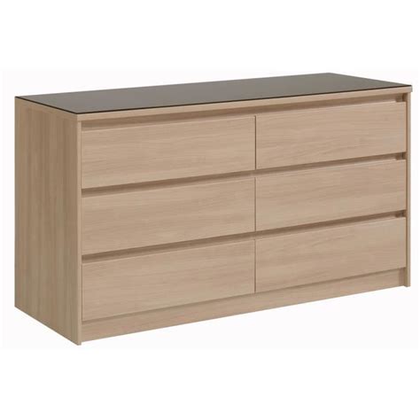 Commode Tiroirs Ch Ne Clair Milena Achat Vente Commode De Chambre