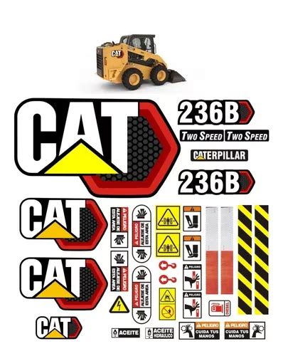 Calcoman As Para Minicargador Caterpillar B Tipo Env O Gratis