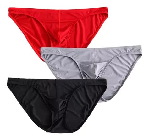 Abrochalo Pack Trusas Bikini Nylon A La Cadera Hombre Fit Meses Sin Inter S