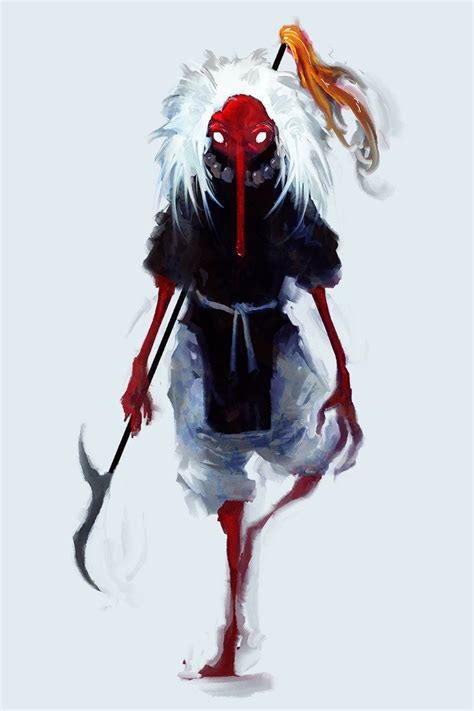 Tengu II | Alien concept art, Japanese mythical creatures, Character art