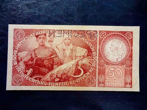 50 Korun 1929 Serie Cb Perf UNC Aukro