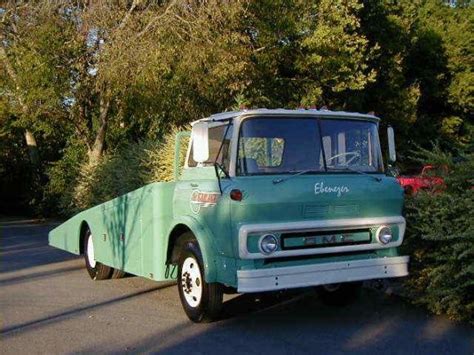 Long Tail 1966 Gmc Tilt Cab Hauler Truck Flatbeds Vintage Trucks