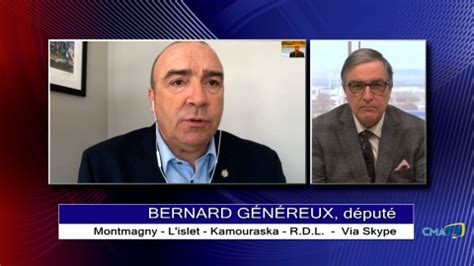 Entrevue Bernard Généreux député MLK RDL 31 mars 2020 CMATV