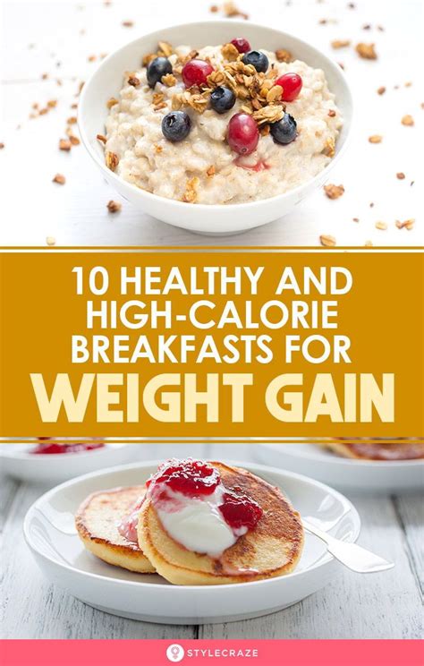 10 Yummy Healthy And High Calorie Breakfasts For Weight Gain Artofit