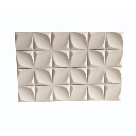 Polished 4mm Geometrical Bathroom Ceramic Wall Tile Size 1x2 Feet