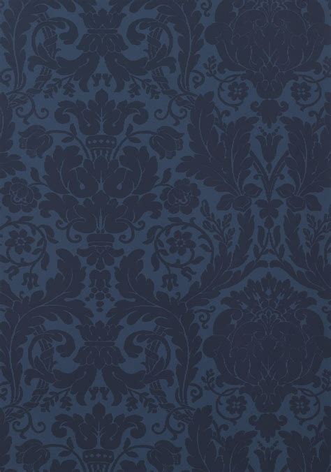 Drexel Navy T Collection Damask Resource From Thibaut Navy