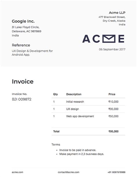 Html Invoice Templates Based On Bootstrap 3