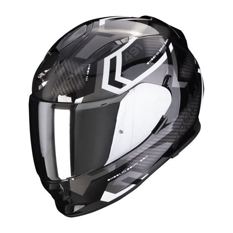 Scorpion Casque Integral Exo 491 Spin Moto Scooter Noir Blanc