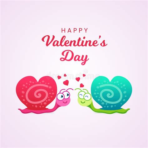 Snails In Love Stock Vector Illustration Of Greeting 27935236